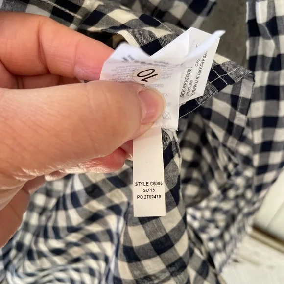 J.Crew Classic Fit Boy Shirt in Crinkle Gingham - Picture 6 of 7